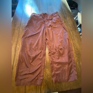BDG Brown Cargo Silky Drawstring Hugh Rise Pants Size XL B16